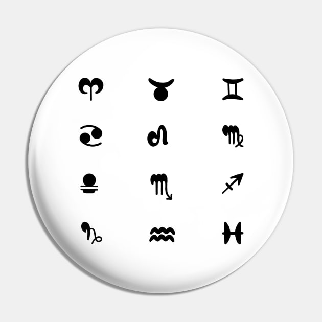 Zodiac Signs Horoscope Zodiac Sign Pin Teepublic Zodiac Signs Horoscope Zodiac Sign Pin Teepublic