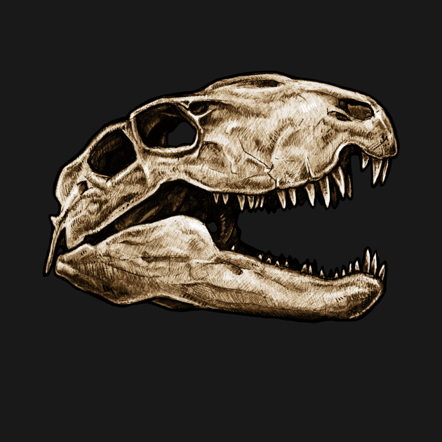 Dimetrodon Skull Sticker - Dimetrodon - T-Shirt | TeePublic