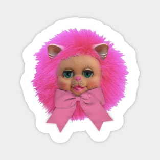 Pink Kitty Puff Magnet