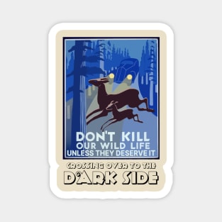 Wildlife Guardian: Dark Side Deer Alert Magnet