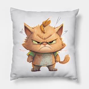 Cat Pet Cute Adorable Humorous Illustration Pillow