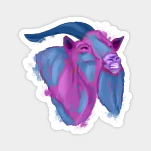 Colorful goat Magnet