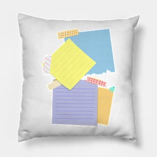 Tape and paper Pillow