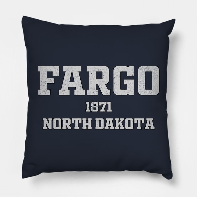 Fargo North Dakota Pillow by RAADesigns