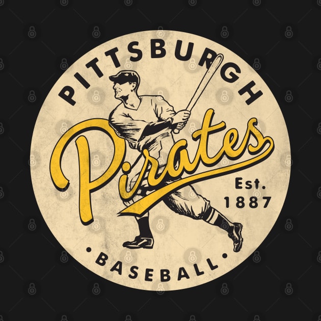 Retro Pittsburgh Pirates 1 by Buck Tee by Buck Tee