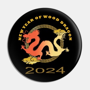 Chinese New Year of Wood Dragon 2024 Pin