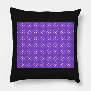 Purple White Polka Dots Cute Pattern Pillow