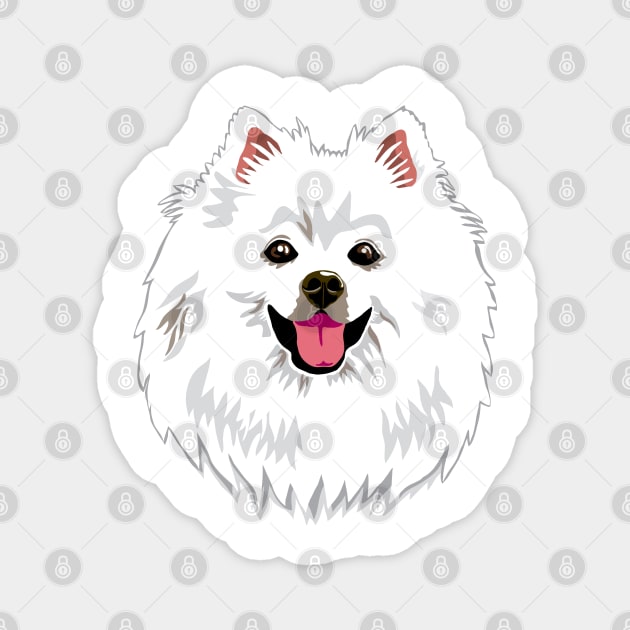 American Eskimo Magnet by MichellePhong