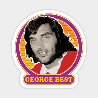 George Best // Retro Style Fan Art Design Magnet