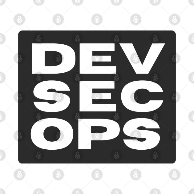 DevSecOps Development Security Operations Minimalist Black Background by FSEstyle