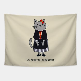 La minette tendasque - village de Tende, Vallée de la Roya Tapestry