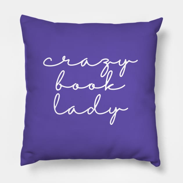 Crazy Book Lady Pillow by angiedf28