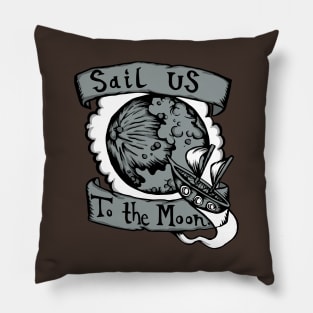 Sail Us to the Moon - Radiohead Illustrated Lyrics Pillow