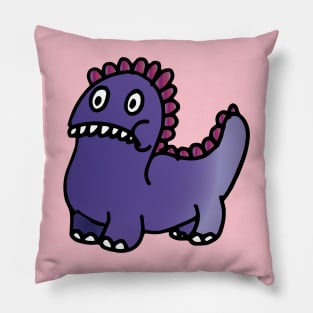 Purple Monster Grin Pillow