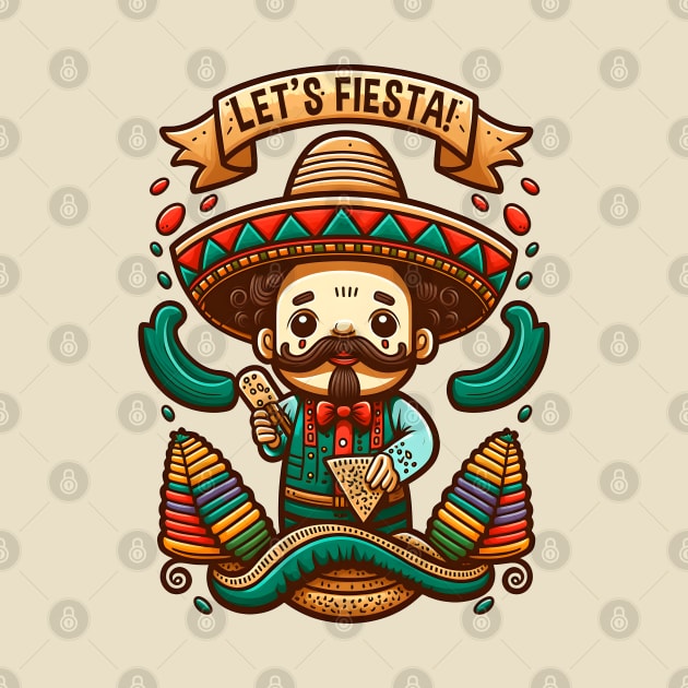 Cinco De Mayo Funny Mexican Fiesta by Ai Wanderer