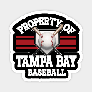 Proud Name Tampa Bay Graphic Property Vintage Baseball Magnet