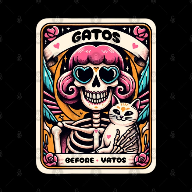 Mexican Gatos Before Vatos Cat Poncho Fiesta Cinco De Mayo by SOUDESIGN_vibe