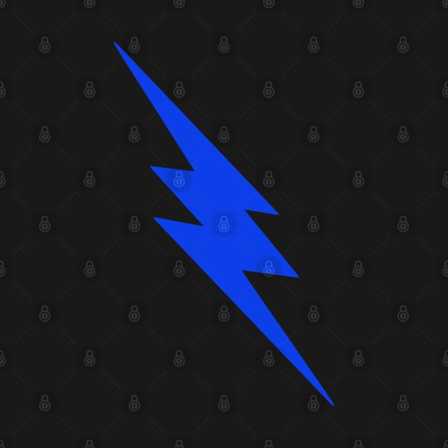 Blue Lightning Bolt by SpaceAlienTees