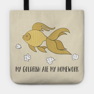 My Goldfish Ate My Homework, Funny Pet Tote