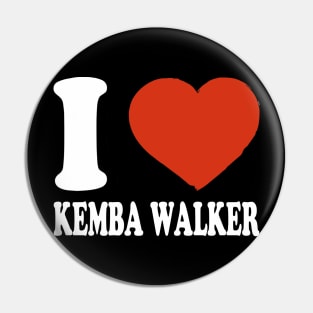 Graphic I Love Kemba Personalized Name Sports Pin