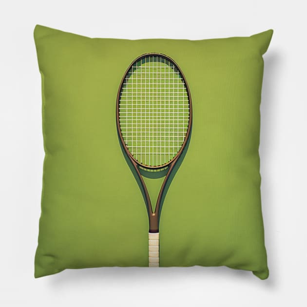 WIMBLEDON | Retro Vintage Style Pillow by Retro Travel Design