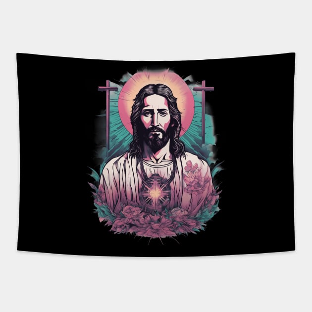 Jesus Christ the Only Begotten Son of God Tapestry by animegirlnft