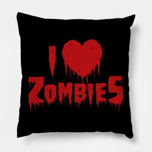 I heart zombies Pillow