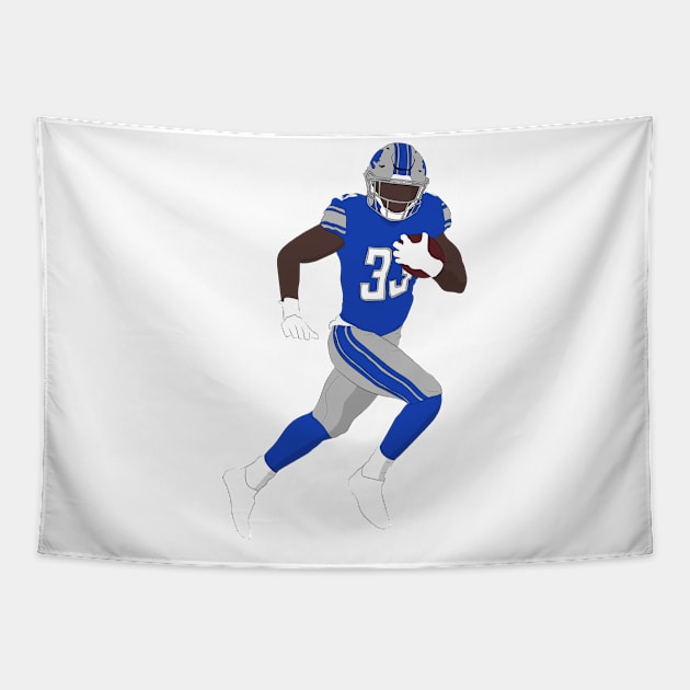 Kerryon Johnson Tapestry by SickSticksCo