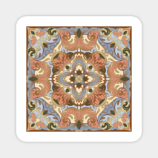 Arabic ornate square pattern Magnet