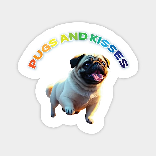 Just Pugs and Kisses 4 Magnet by Dmytro