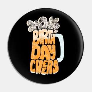 Birthday Cheers Beer Stein Pin