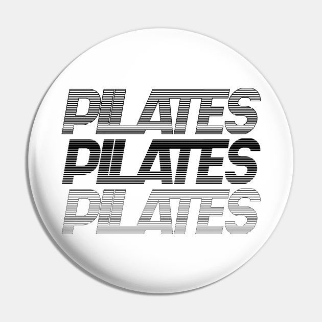 Pilates Addict - Pilates Lover - Pilates Typography Pin by Pilateszone