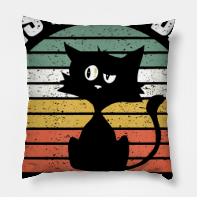 Best Cat Dad Cool Gift Idea Retro For Men Love Cats Cat Pillow