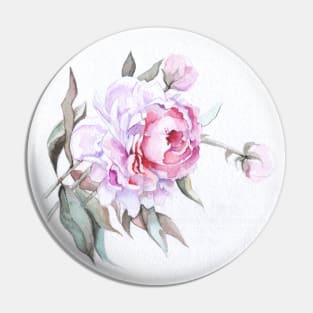 A single Pink Rose - Beautiful Flower Pin