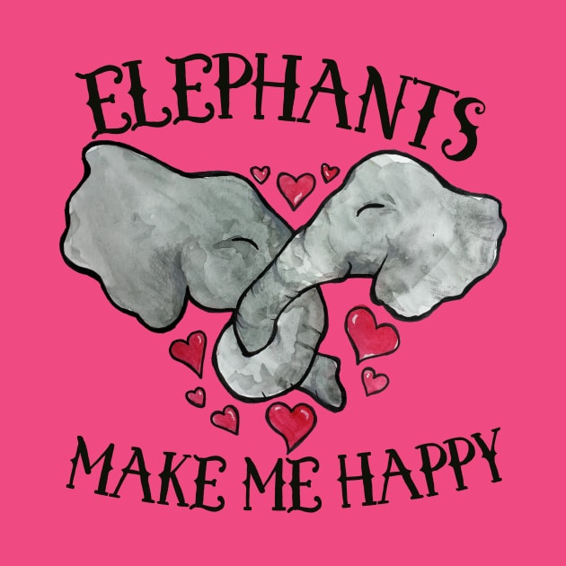 Elephants make me Happy by bubbsnugg