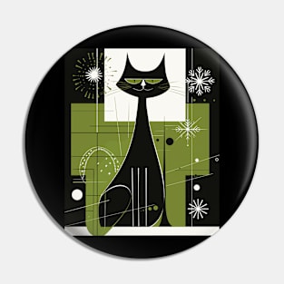 Felines Brightening Modern Century Pin