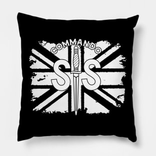 WW2 British Army No2 Commando SAS Badge with Union Jack Pillow