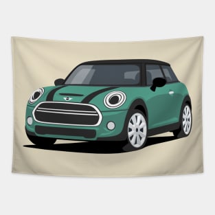 Car sport  mini retro army Tapestry