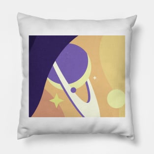 Purple Saturn Pillow