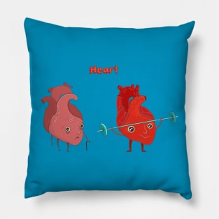 heart healthy damaged Pillow