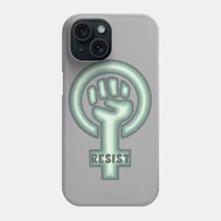 Green Resist Feminist Symbol Phone Case