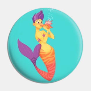 mermaid conch shell Pin