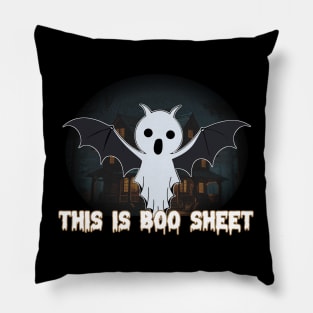 cute bat ghost Pillow