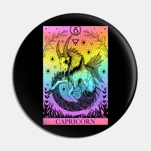 Zodiac sign tarot card Capricorn Pin