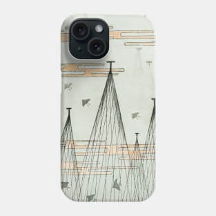 Skyscape with Birds Flying Phone Case