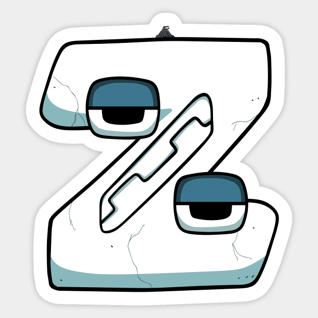 2, Number Lore - Alphabet Lore - Sticker