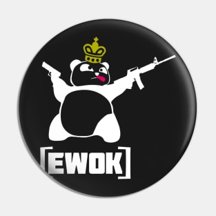 PANDAMONIUM - large EWOK emblem Pin