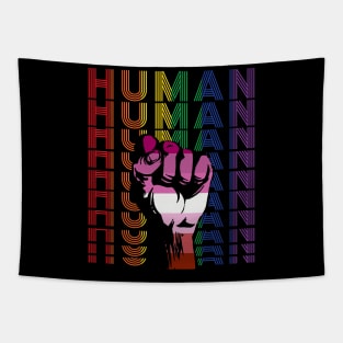 Pride LGBT Strong Hand Lesbian Gay Rainbow Gift Tapestry