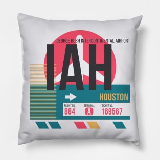 Houston (IAH) Airport // Sunset Baggage Tag Pillow