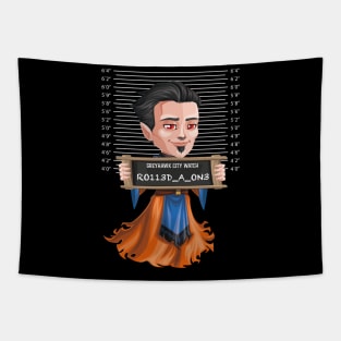 Greyhawk City Watch Mugshot - Male Wizard Tapestry